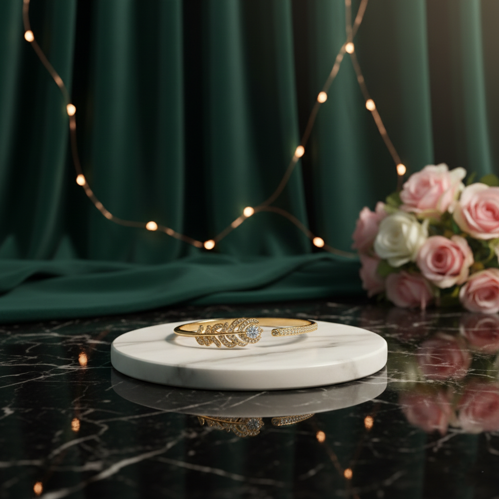 Leafy Rays Kada - Gold